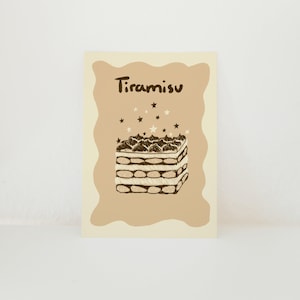 Postkarte Tiramisu Italien