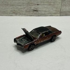 Vintage Hot Wheels Brown  ‘1968  Custom Eldorado Redline • Die Cast Metal • Made in U.S.A