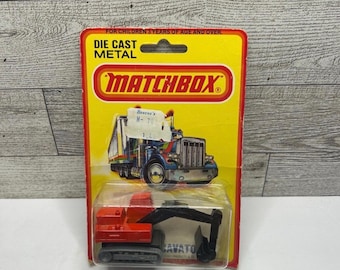 Camión excavadora Atlas Matchbox de 1980 • Lesney Products • Fabricado en Inglaterra