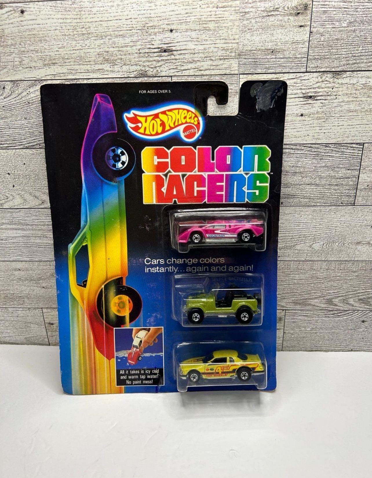 【激レア】Hotwheels Color Racers④ Vintage Hot Wheels Color Racers Pace Car: 1987 Thunder Burner Jeep