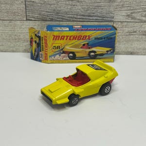 Vintage Streichholzschachtel Superfast Woosh-N-Push: 1972 Lesney Spielzeugauto