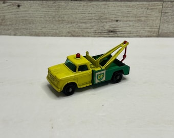 Vintage Matchbox Green ‘1960s BP Dodge Wreck Tow Truck • By Lesney • Made in England