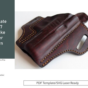 PDF テンプレート CZ PO7 パンケーキ ホルスター パターン /SVG