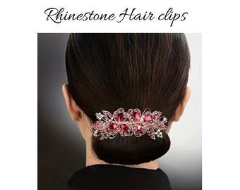 Hair Clip Female Back Head Clip Rhinestone Elegant Head Jewellery Ponytail Clip Hair Accessories