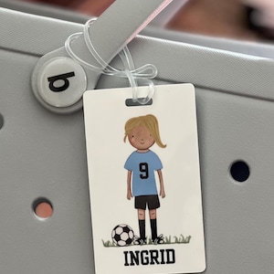 Personalized SOCCER backpack/ sports bag TAG