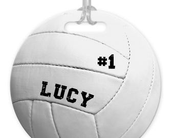 Personalized VOLLEYBALL BAG TAGS