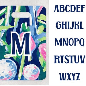 Personalized Golf MONOGRAM golf bag tag/ luggage/ backpack/ Bogg Bag Tag