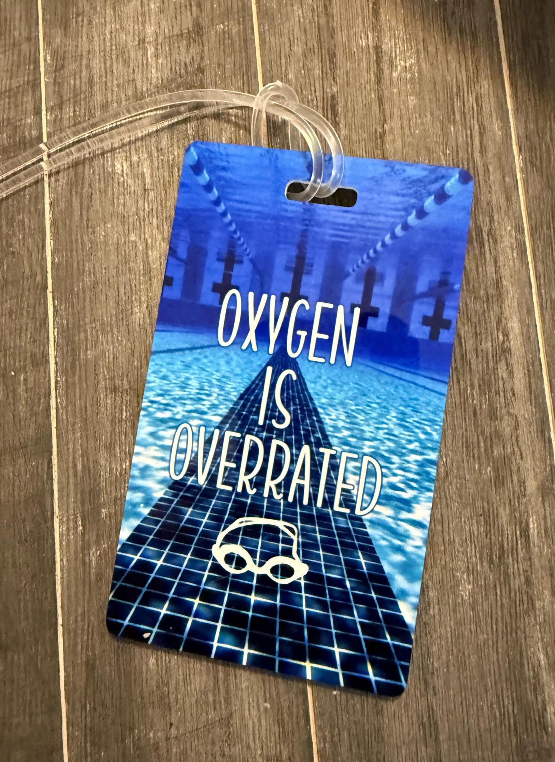 “Oxygen Is Overrated” Funny Swimming Bumper Sticker – 5 Inch Vinyl Decal, Waterproof & UV Resistant - View #8