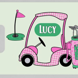 Personalized GOLF bag tag/ luggage/ backpack/ Bogg Bag Tag