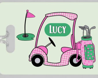Personalized Golf Bag Tag: Lightweight Aluminum or FRP Luggage Tag