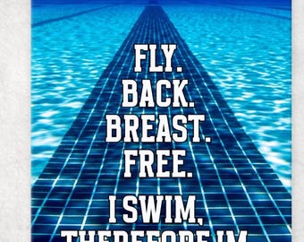 PERSONALIZED SWIM bag TAG.  Individual Medley.