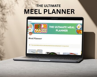 Ultimate Notion Meal Planner: Digital Recipe Book & Food Journal (Digital Download