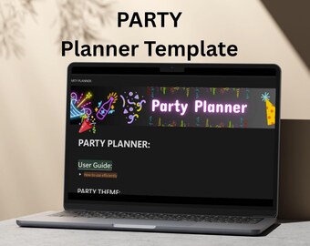 Digitaler Event-Planer Notion Template: Party, Budget, Aufgaben Tracker