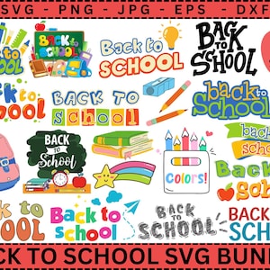 Teacher SVG Bundle: Back to School Designs (Digital Download)