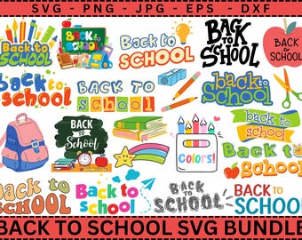 Teacher SVG Bundle: Back to School Designs (Digital Download)