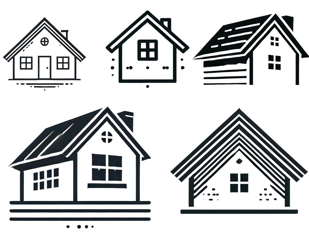 House Roof SVG Cut File, Roof Clipart for Cricut, Realtor and Real ...