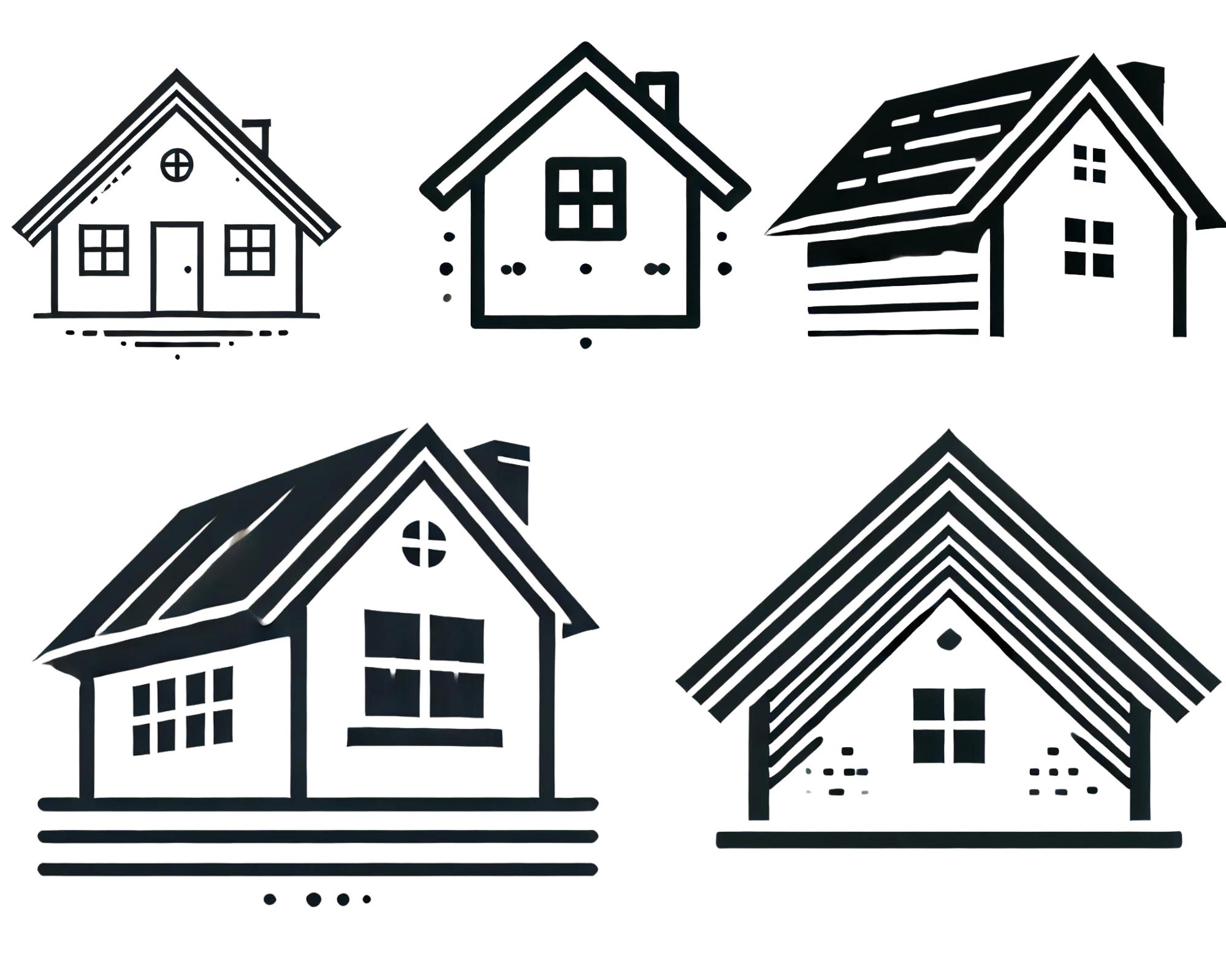 House Roof SVG Cut File, Roof Clipart for Cricut, Realtor and Real ...