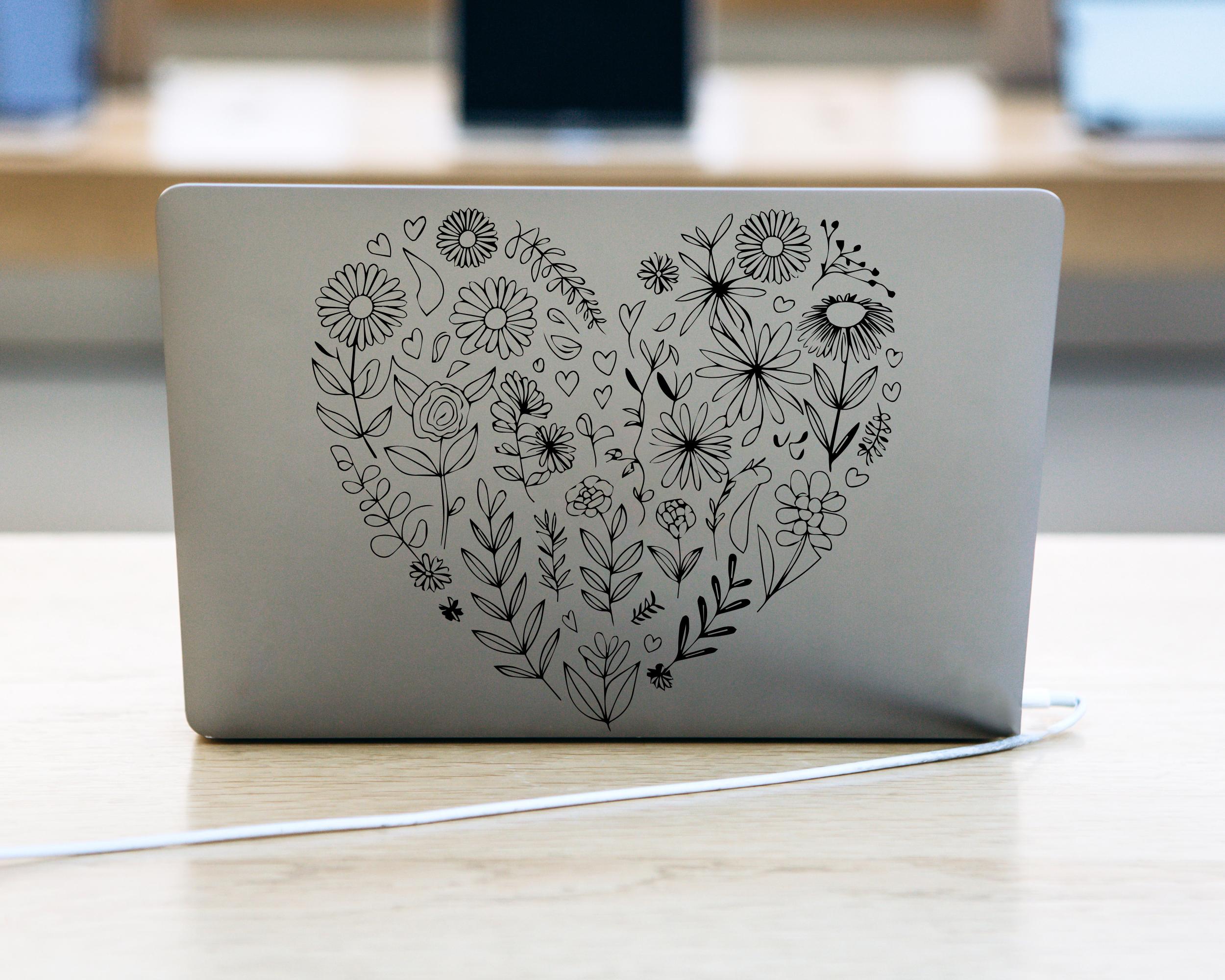 Floral Heart SVG Design: Flower Wreath Cut File (digital Download) - Etsy