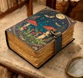 Mushroom Leather Vintage Moon Forest Grimoire 400 Page Handmade Book of Shadows, Spell book Wiccan Pagan Gothic Magic Diary Gifts | product logo