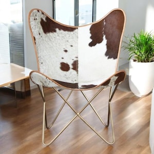 Classic Leather Butterfly Chair, Leather BKF, Living room Luxury, Relaxing Replacement Chair, Accent Patio Furniture, Ascent Chair Gifts