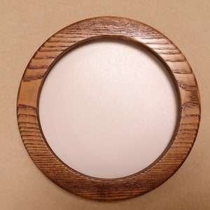6 inches round wooden frame (Ash)