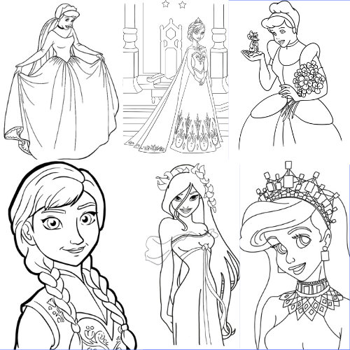 34 Printable Top Princess Colouring Pages for Your Girls, Colouring ...