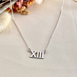 Roman Numeral Necklace Etsy Singapore