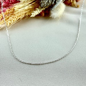 Cable Chain, Thin Elegant Cable Chain, Dainty Chain, 925 Sterling Silver Chain, Necklaces, Christmas Gifts, Jewelry, Gifts For Her