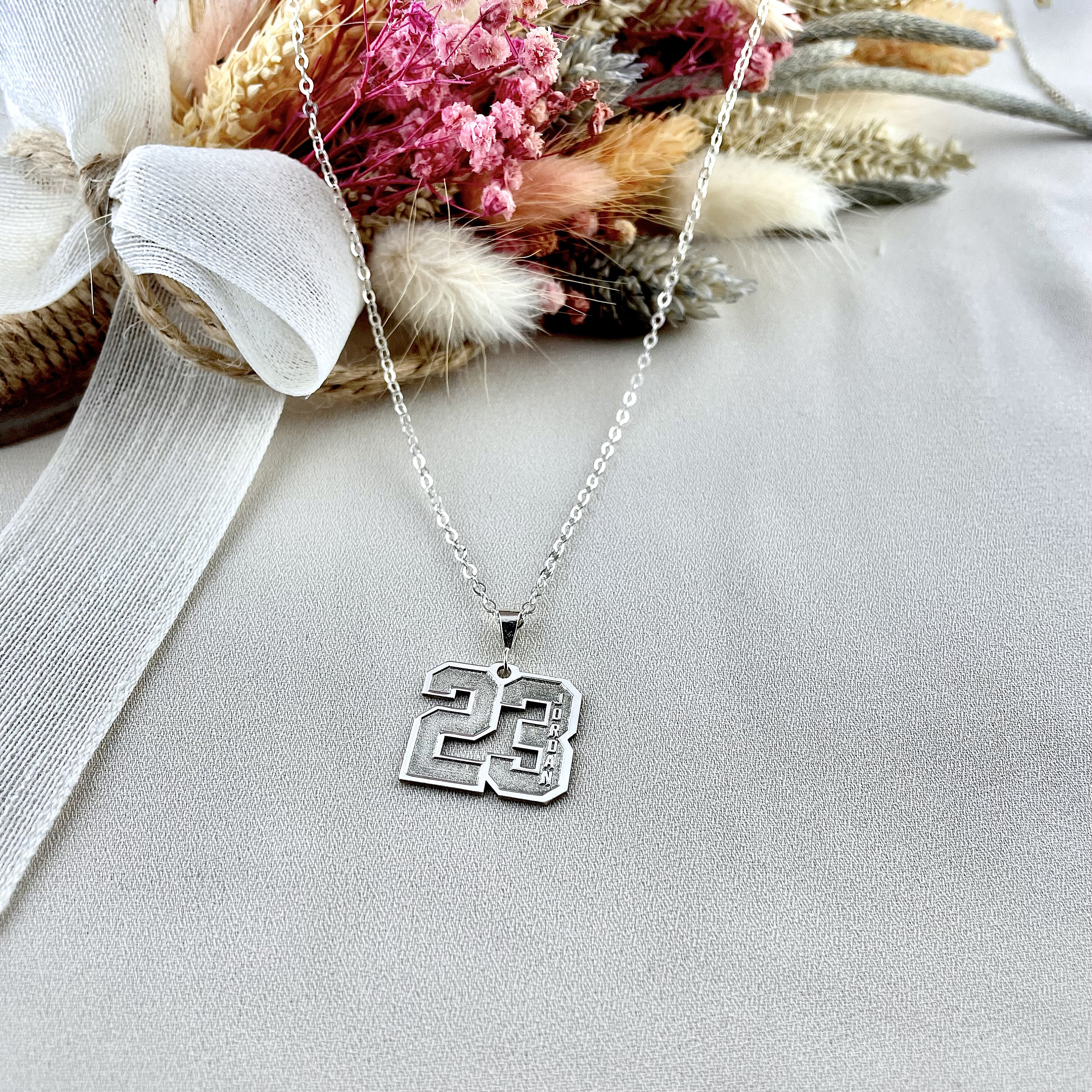 Lucky Sport Number Necklace, Sports Jewelry, Player Number Necklace, Sports Jewelry For Boys and Girls, Teamsport Number Necklace, Gifts