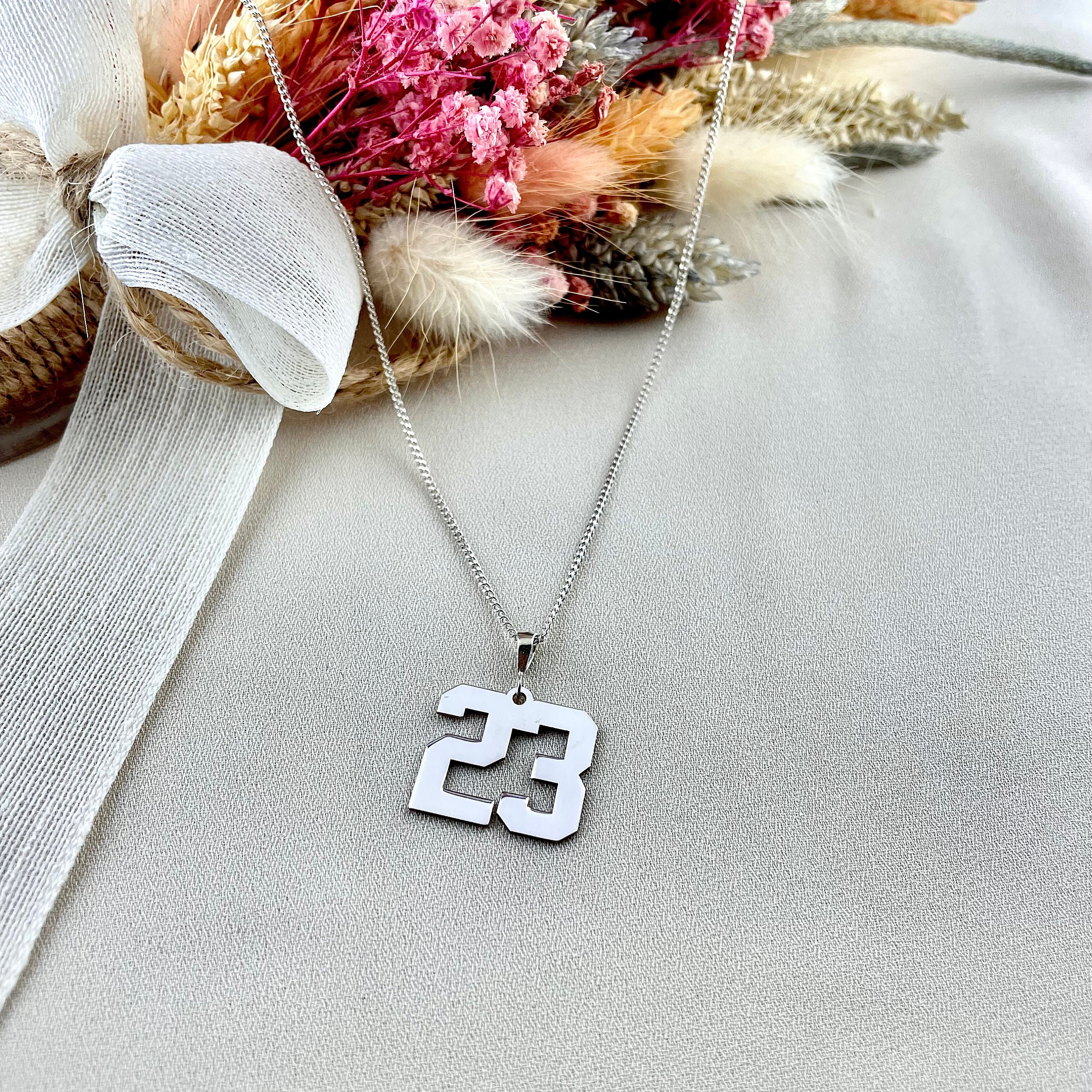 Lucky Sport Number Necklace, Sports Jewelry, Player Number Necklace, Sports Jewelry For Boys and Girls, Teamsport Number Necklace, Gifts