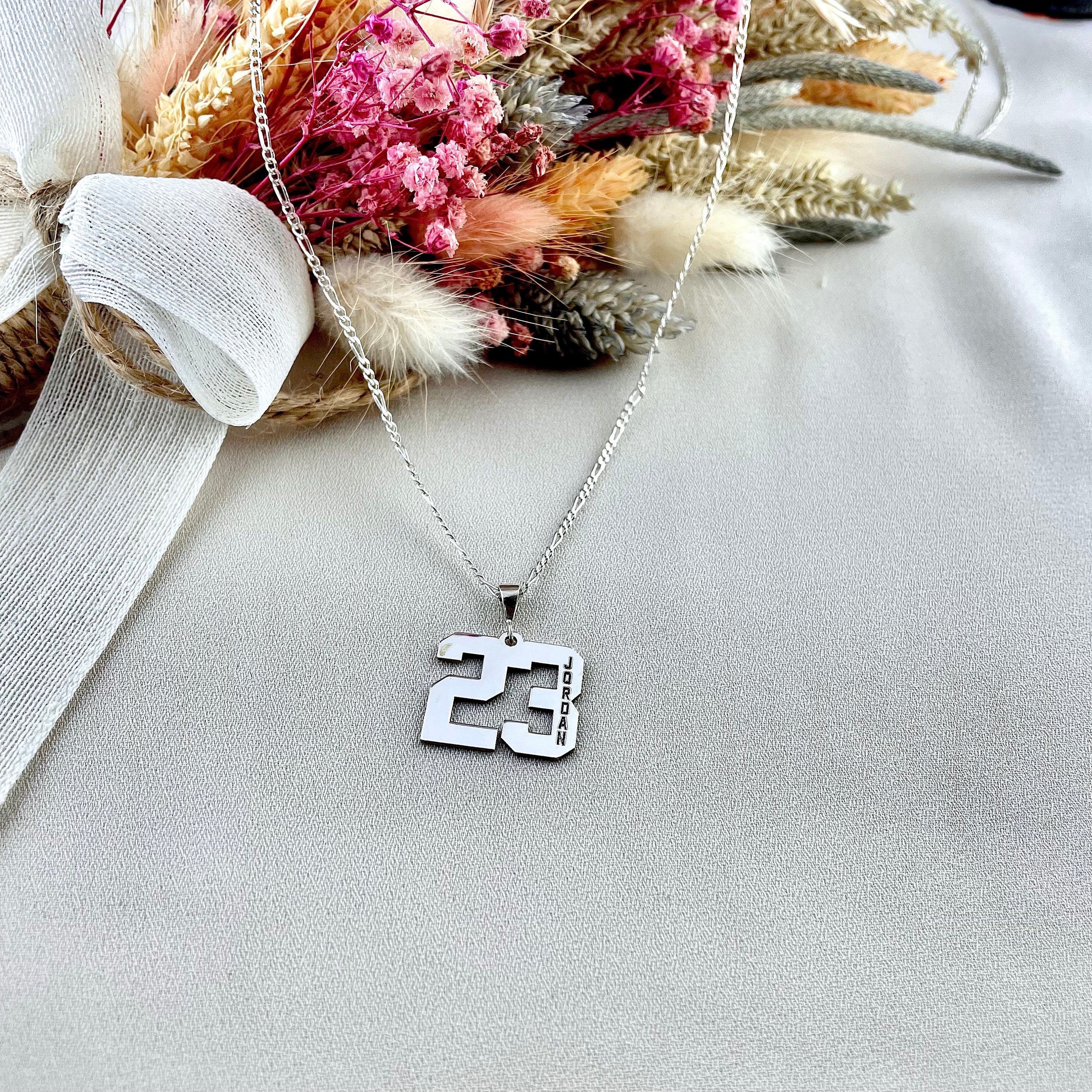 Lucky Sport Number Necklace, Sports Jewelry, Player Number Necklace, Sports Jewelry For Boys and Girls, Teamsport Number Necklace, Gifts