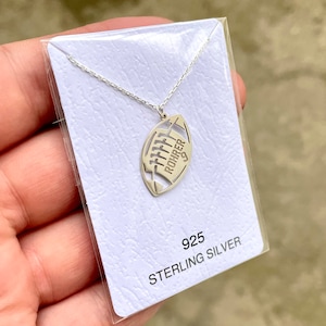 American Football Necklace, Football Coach Gift,  Football Player Necklace, Sports Jewelry, Custom Number Necklace, Personalized Gifts