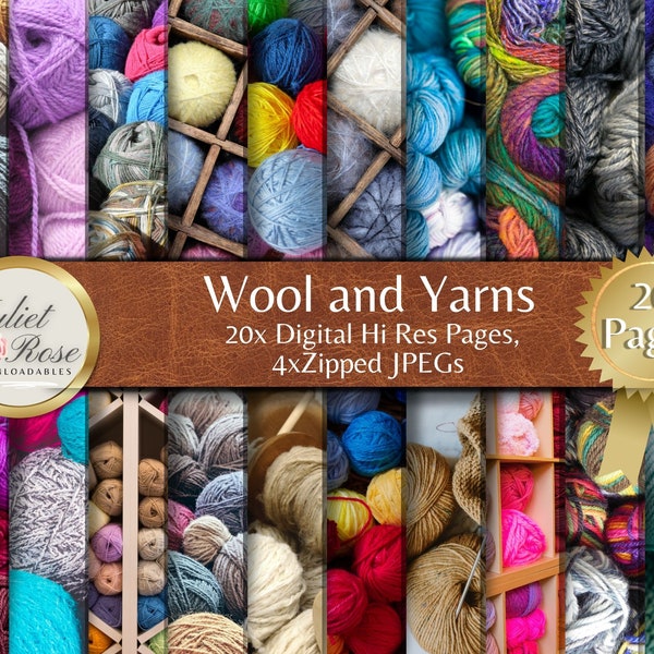 Wool and Yarn Images for Art and Craft Projects, scrapbooks, papercrafts, journals, collage, layouts, wallpapers, weaving, knitting, crochet