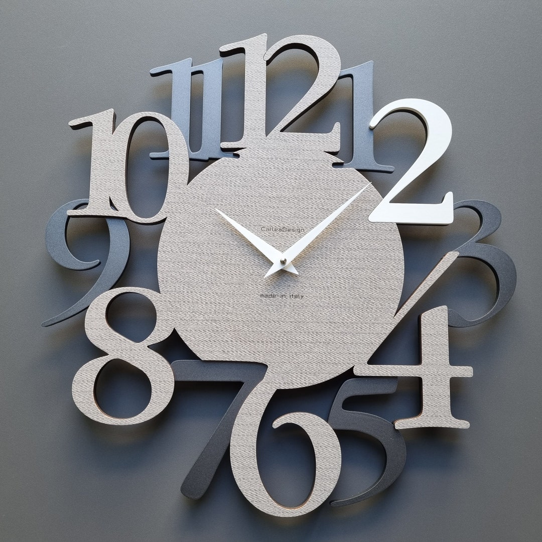 Large Modern Wall Clock With Numerals - Italian Design, German ...