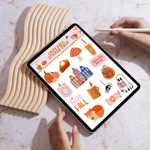 Cozy Fall DIGITAL STICKERS | Autumn Stickers | Digital Stickers Goodnotes | Digital Planner Stickers | Pre-Cropped Stickers | PNG Stickers