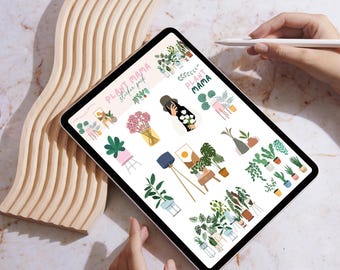 Aesthetic DIGITAL STICKERS Pack | Self Care Digital Stickers Goodnotes ...