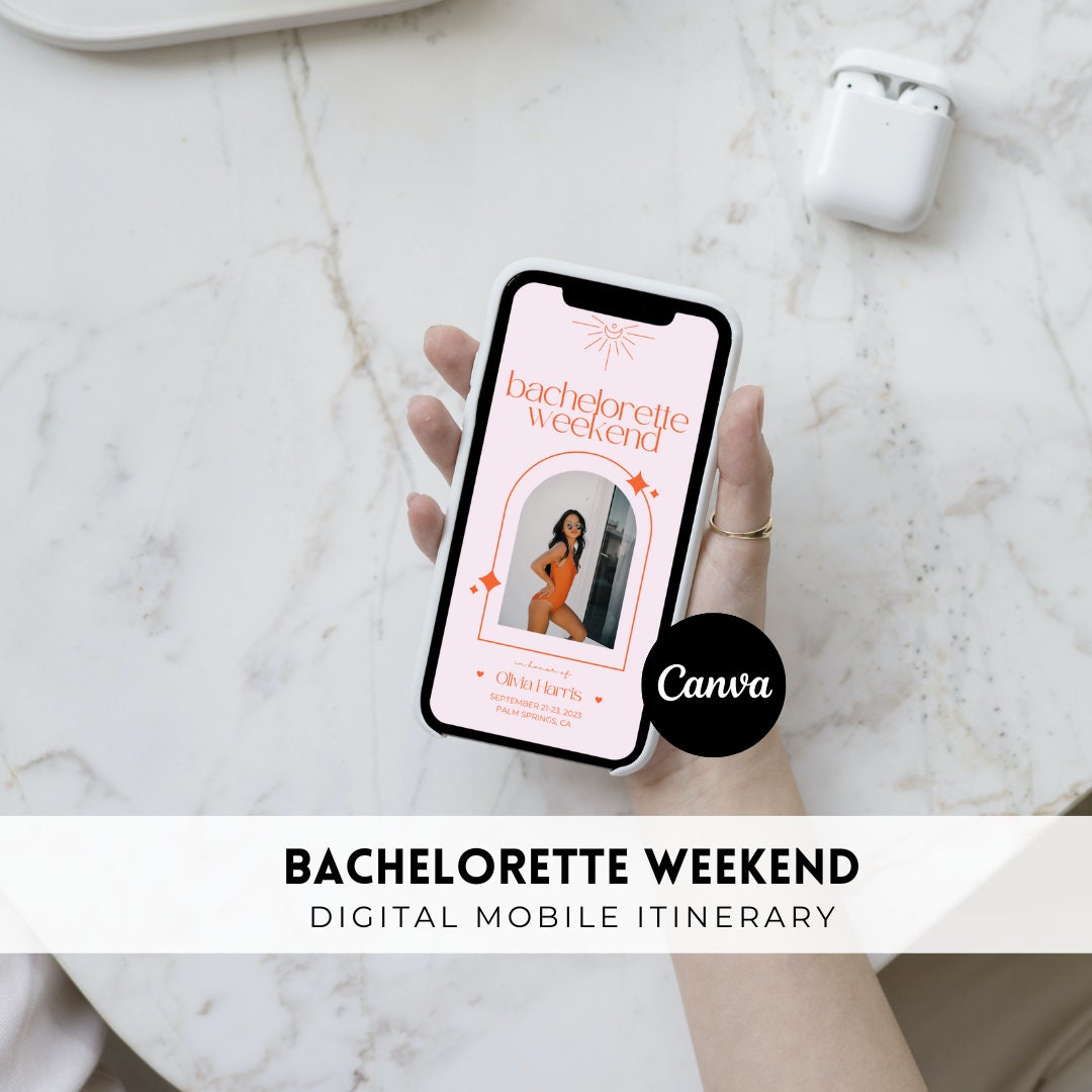 Digital Bachelorette Itinerary Template Bachelorette Weekend Itinerary Digital Bachelorette Itinerary Template Bachelorette Weekend Itinerary