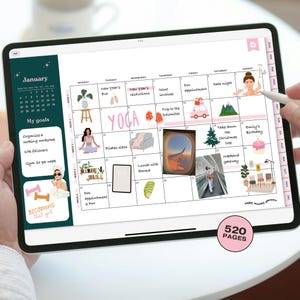 2025 Digital Planner | 520 PAGES | 2025 Daily, Weekly & Monthly Planner | GoodNotes Planner | 2025 Calendar | Landscape iPad Planner 2025