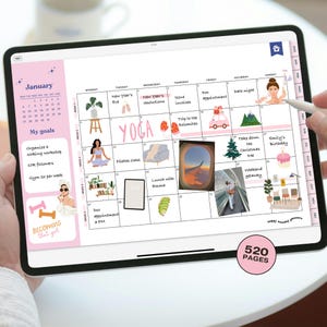 2025 Digital Planner | 520 PAGES | 2025 Daily, Weekly & Monthly Planner | GoodNotes Planner | 2025 Calendar | Landscape iPad Planner 2025