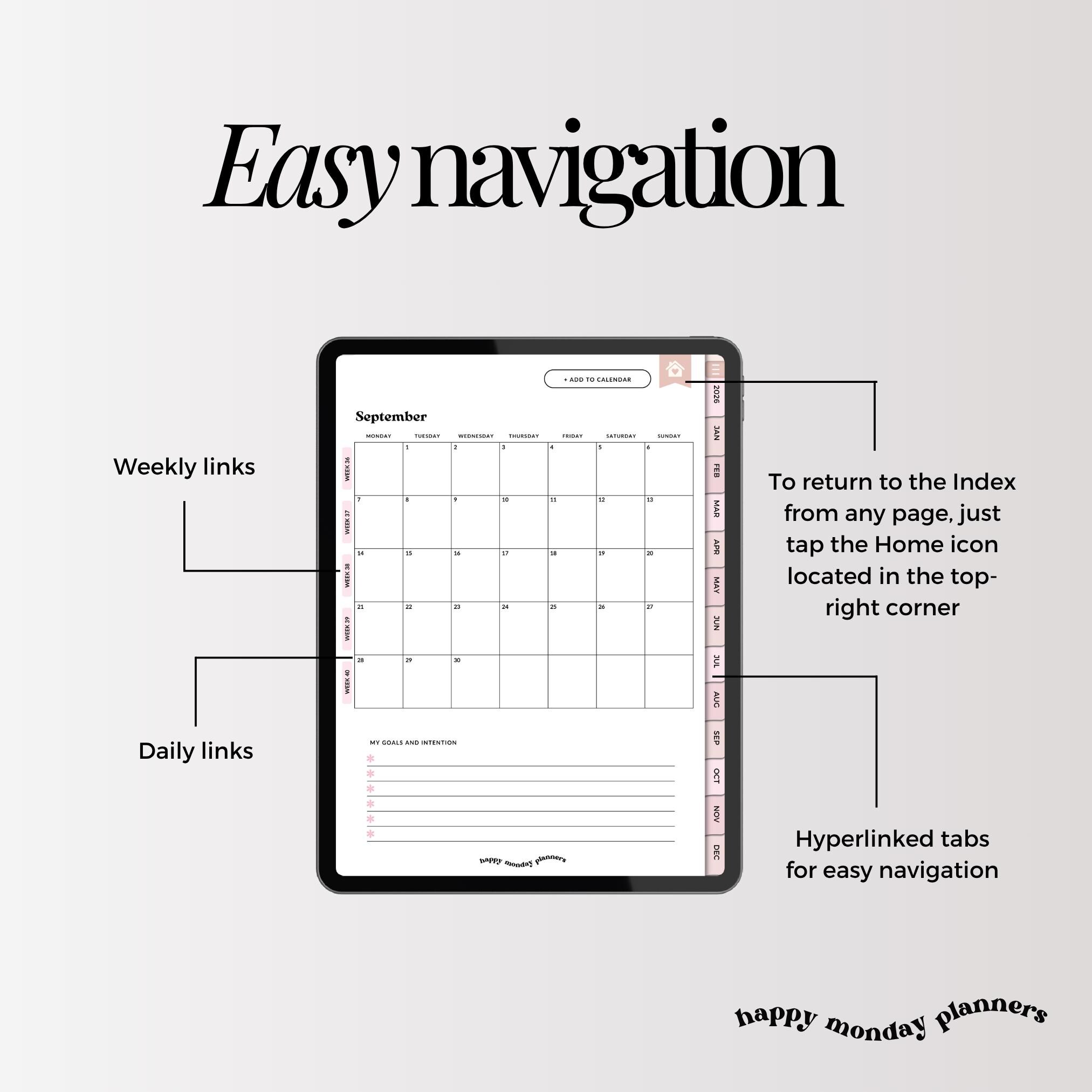 2026 Digital Planner for iPad & Goodnotes | 530 PAGES | 2026 Daily ...
