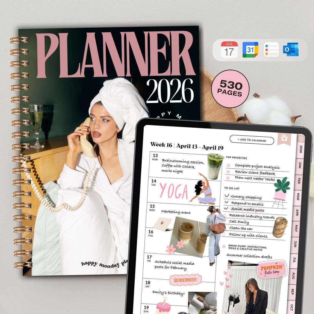 2026 Digital Planner for iPad & Goodnotes | 530 PAGES | 2026 Daily ...