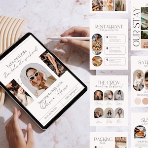 Deluxe Bachelorette Weekend Planner | Bachelorette Itinerary Template | Bachelorette Party Itinerary | Bach Itinerary Canva Editable Invite