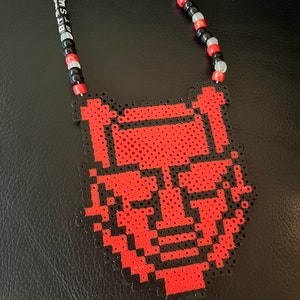 BTSM Black & Red Perler Necklace