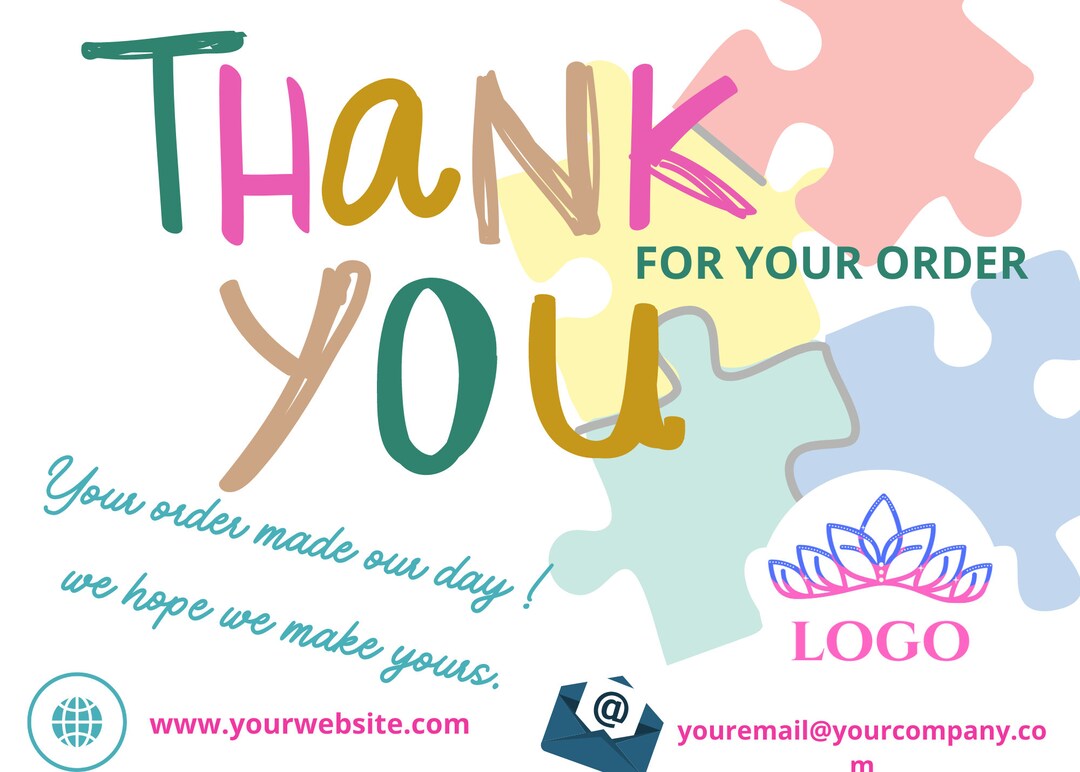 Toys Store Thank You Card Template Business Thank You Card Insert Fun