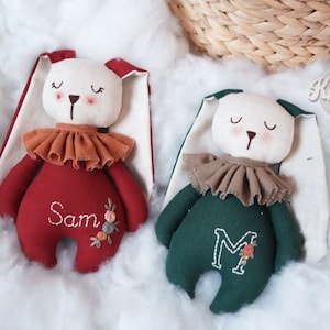 Long Ears Bunny , Personalised Handmade , Personalized Christmas Girl Gift , Stuffed Bunny,  Rabbit Toy , Stuffed Rabbit