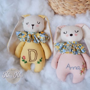 Long Ears Bunny, Personalised Handmade Rabbit , Christmas Girl Gift , Girl Gift , Personalised Gift , Rabbit Toy , Handmade Bear