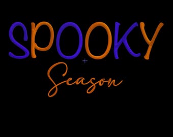 Spooky Season Embroidery Design Halloween Machine Embroidery Digital Download