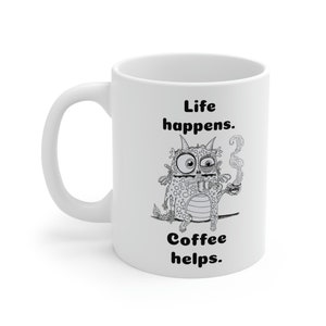 Lustige Kaffeetasse, süße Tasse, Kaffeetasse, Kaffeeliebhaber Geschenk, Keramik Kaffeetasse, 11oz