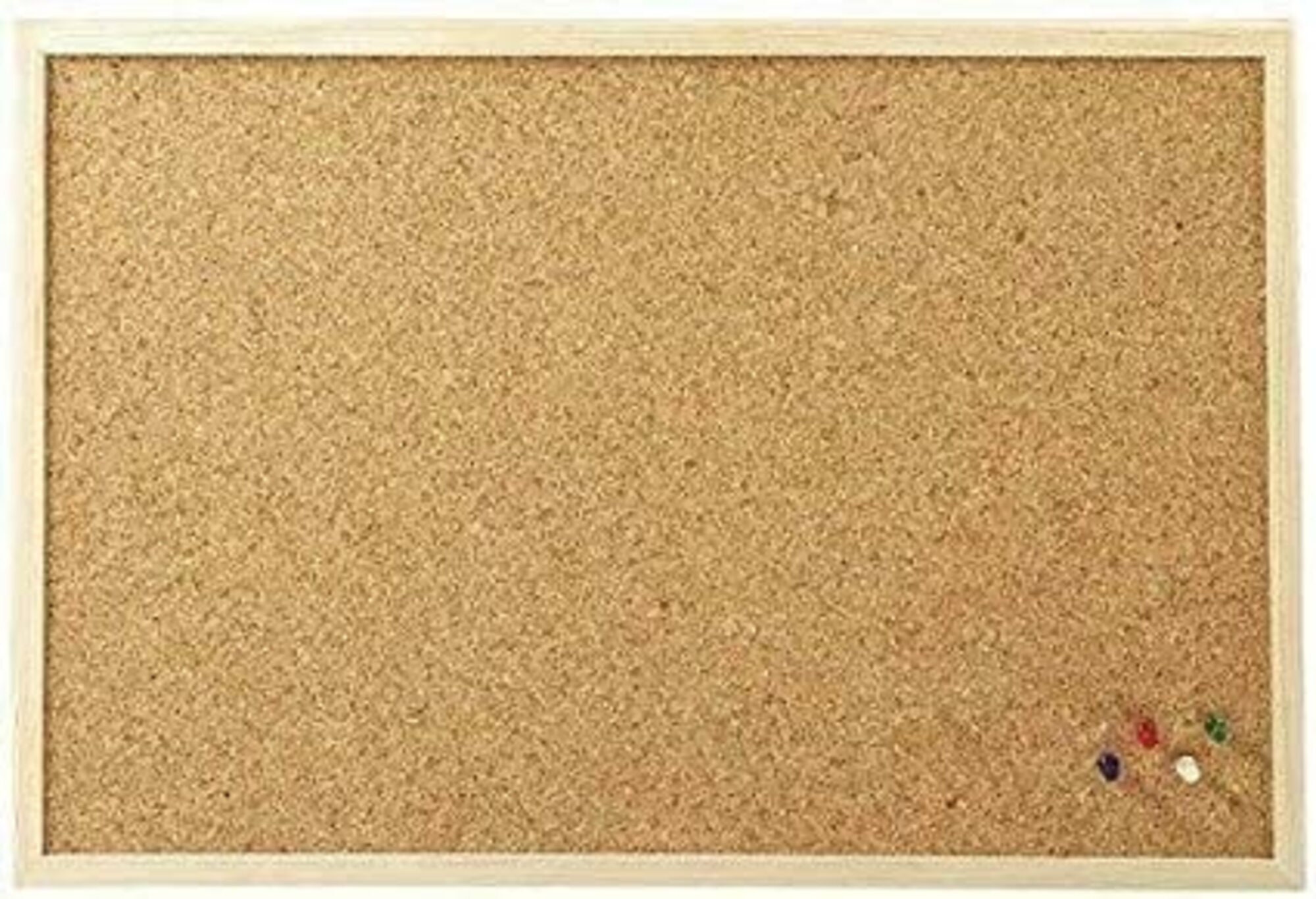 Framed Cork Pin Board, Natural Solid Wood Frame,large Size Cork Board