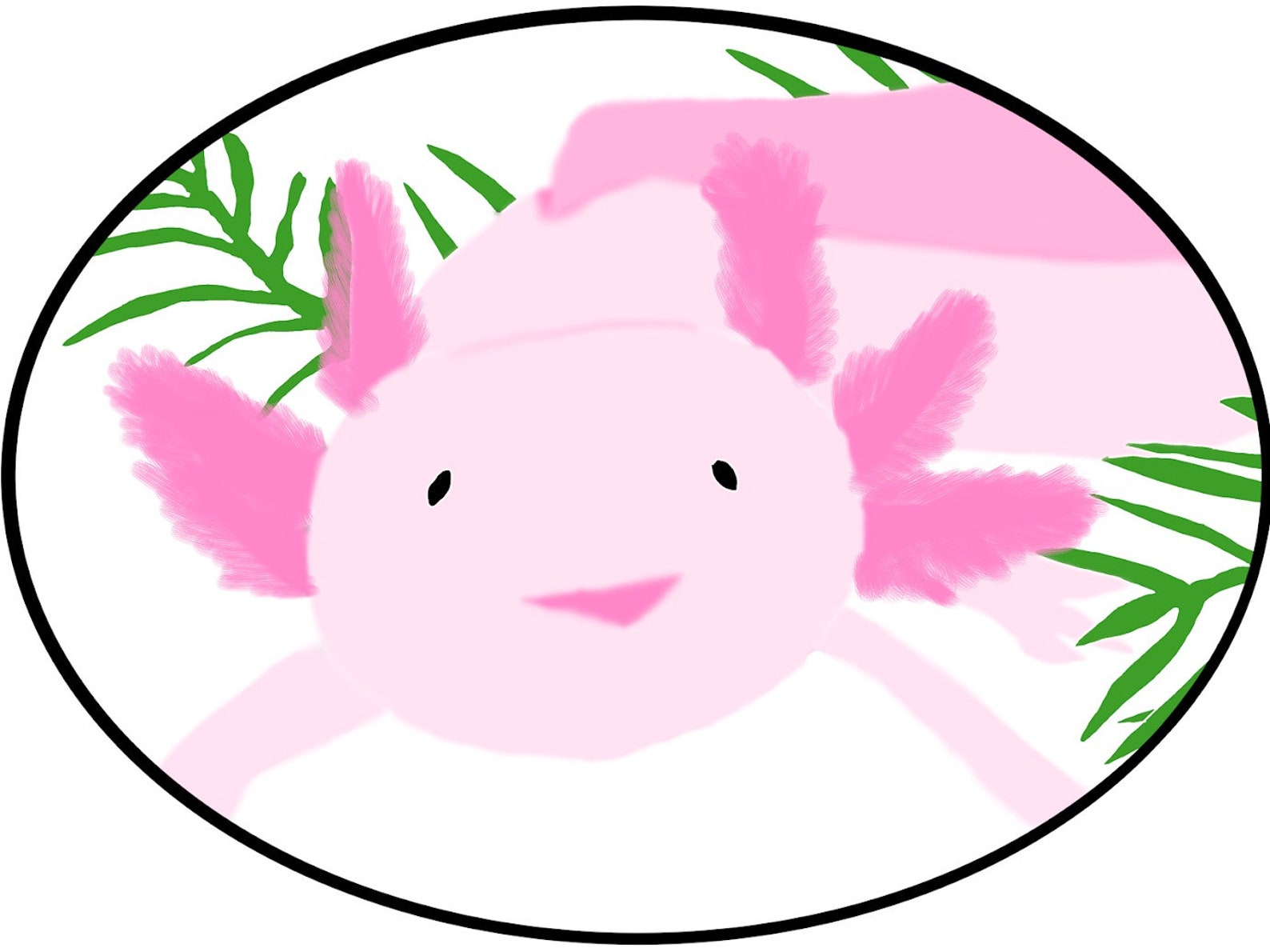 Axolotl Stickers Vinyl or Paper Oswald the Axolotl Etsy